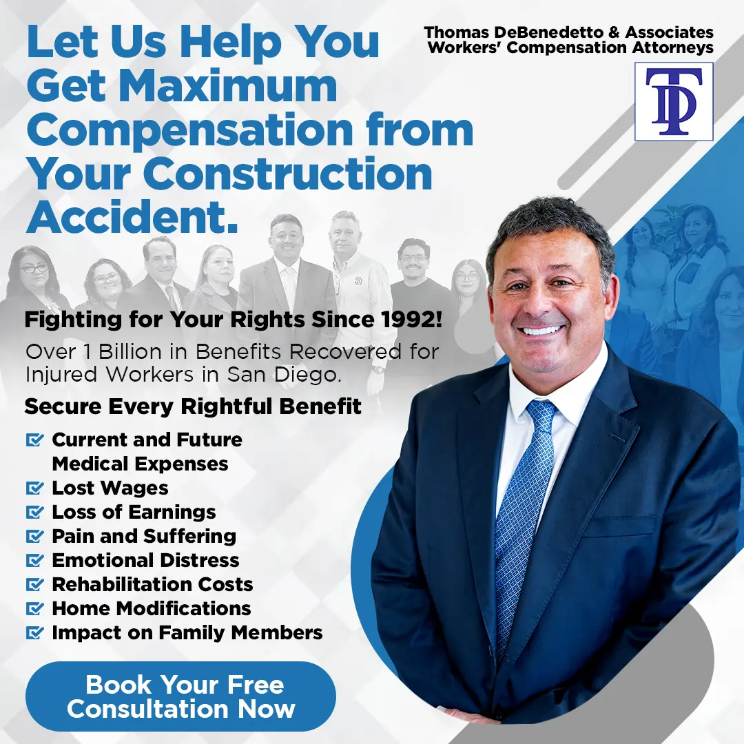 Free Consultation with Construction Site Injury Attroney - Thomas DeBenedetto