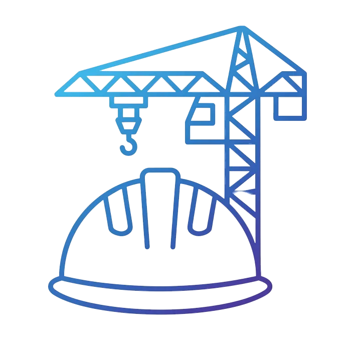 Construction accident workers' compensation icon
